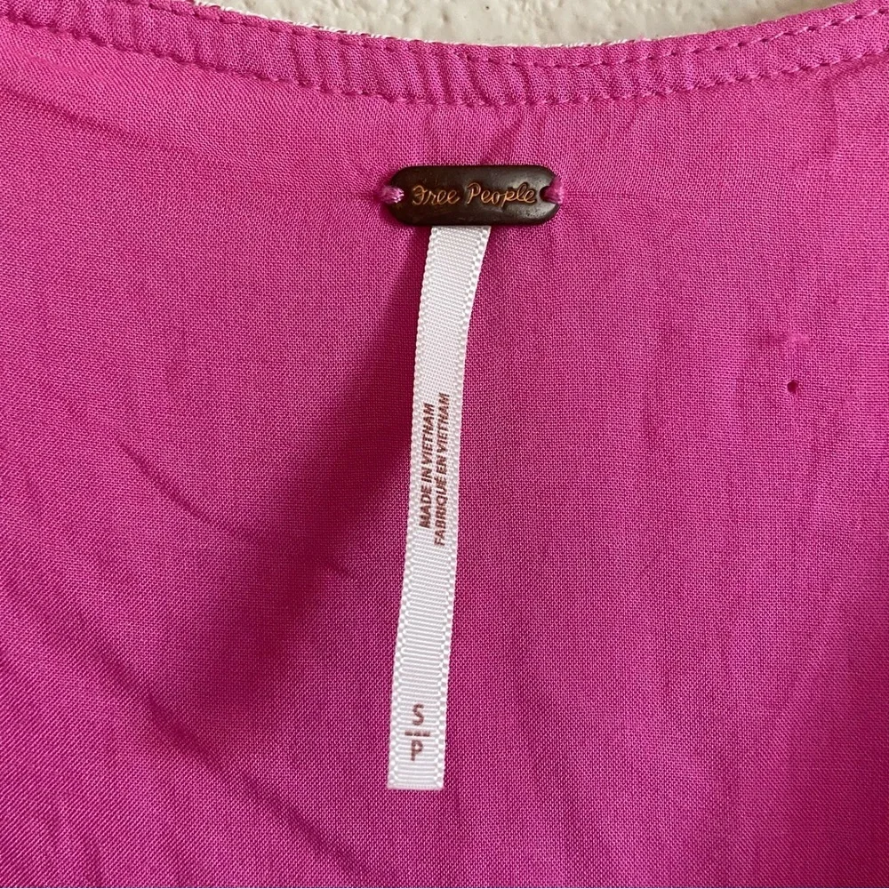 FREE PEOPLE Do It Again BOHO Cotton Mini Dress NWT Small - Picture 16 of 16